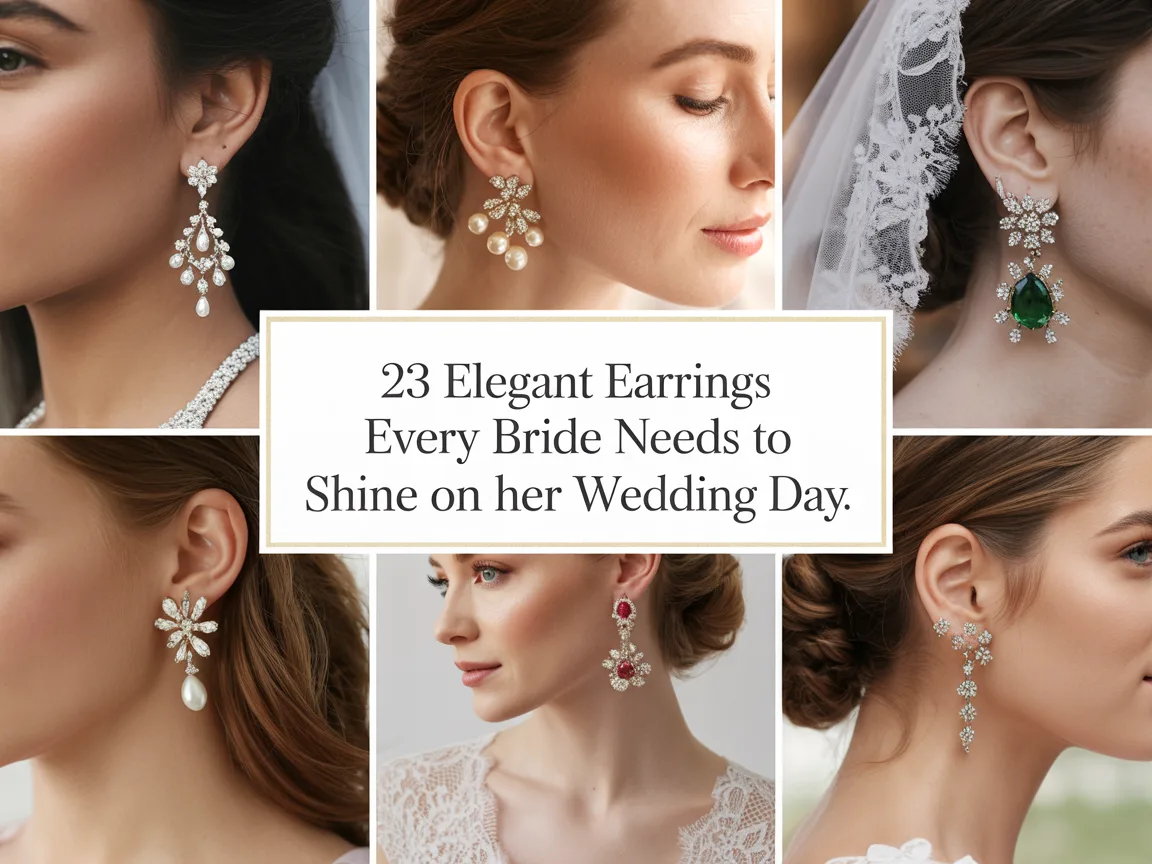 23 Elegant Earrings Every Bride Needs to Shine on Her Wedding Day