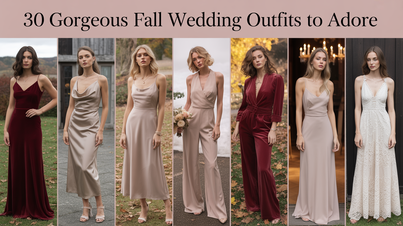 30 Gorgeous Fall Wedding Outfits to Adore
