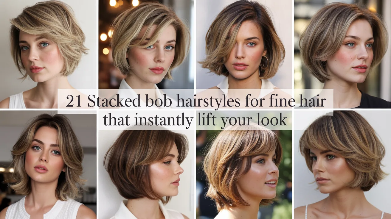 21 Stacked Bob Hairstyles for Fine Hair That Instantly Lift Your Look