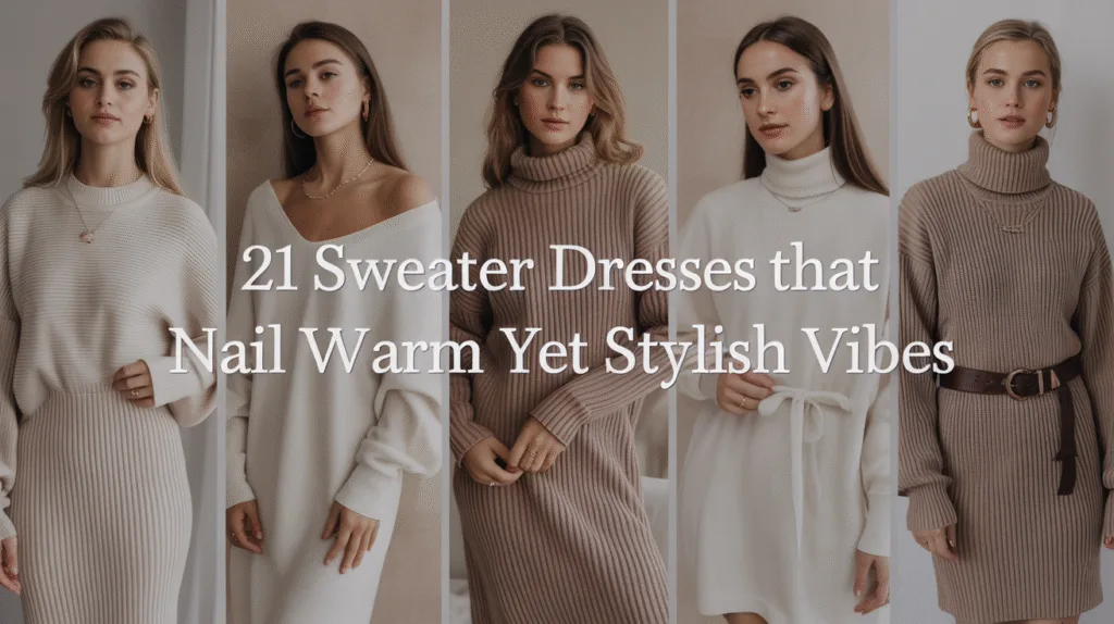 21 Sweater Dresses That Nail Warm Yet Stylish Vibes