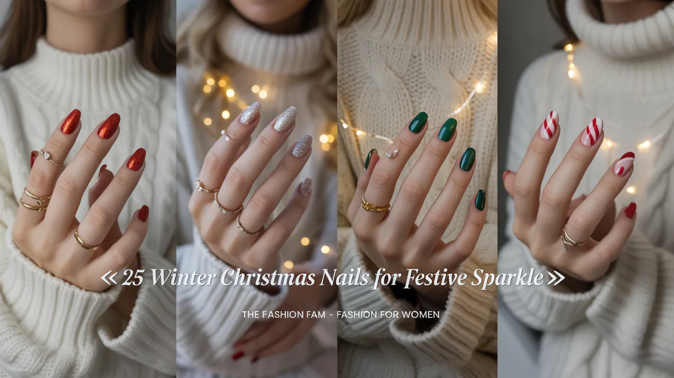 Winter Christmas Nails
