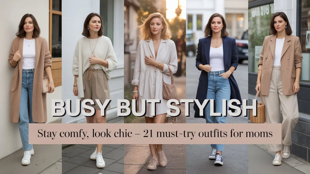 Busy But Stylish Stay Comfy, Look Chic — 21 Must-Try Outfits for Moms