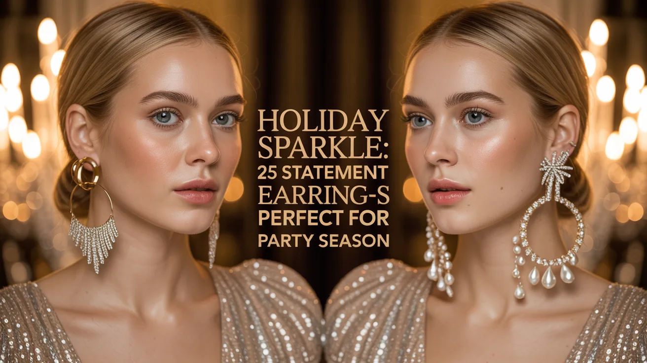 Holiday Sparkle 25 Statement Earrings Perfect for Party Season