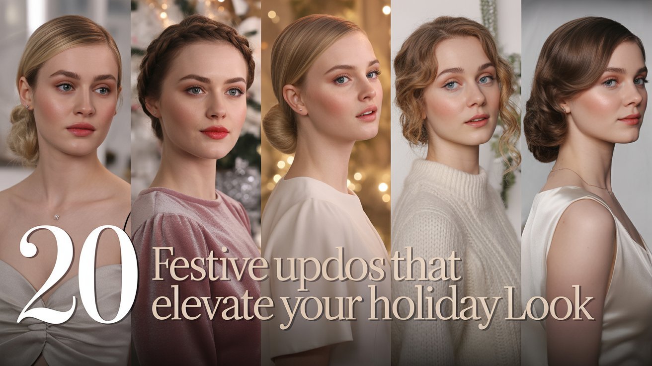 20 Festive Updos That Elevate Your Holiday Look