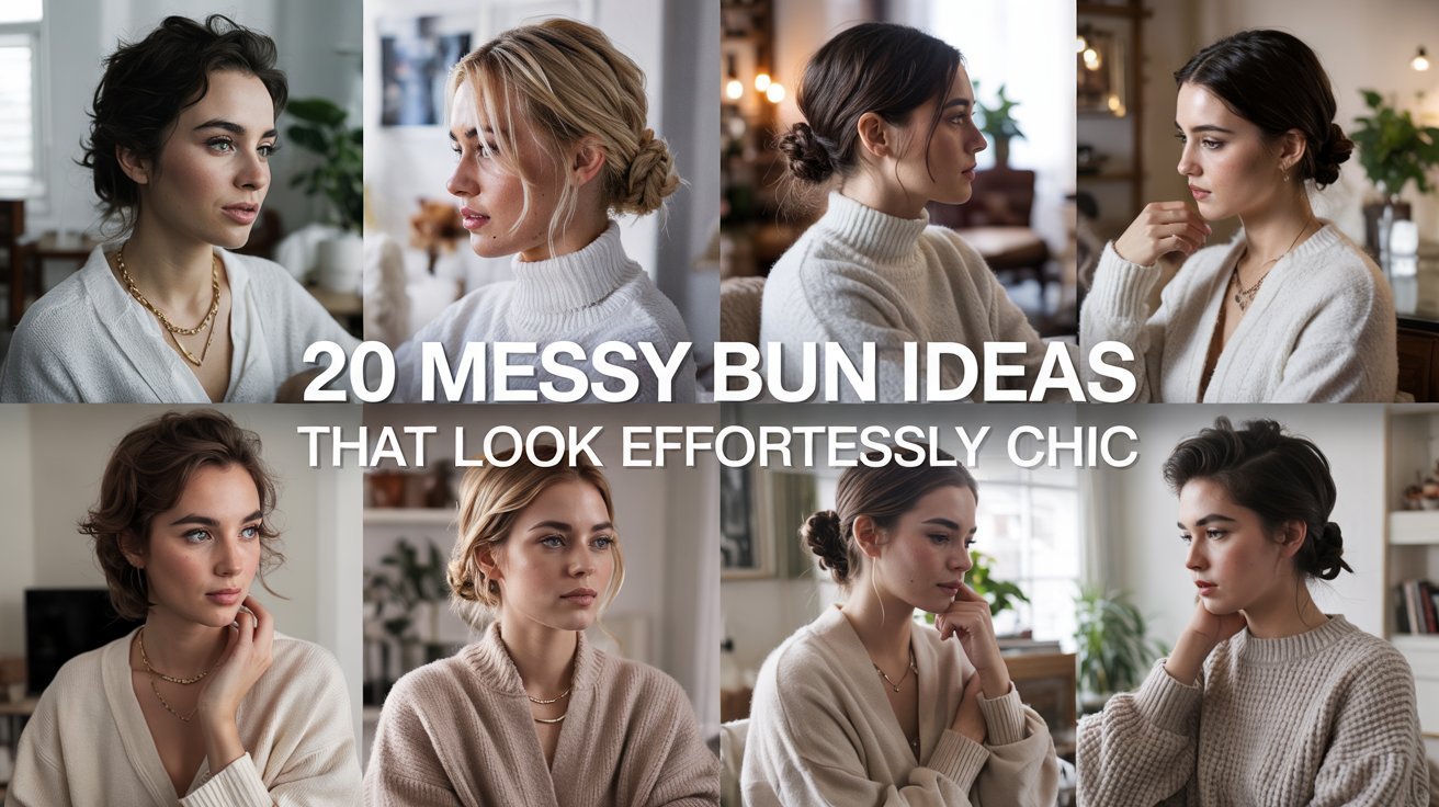 20 Messy Bun Ideas That Look Effortlessly Chic